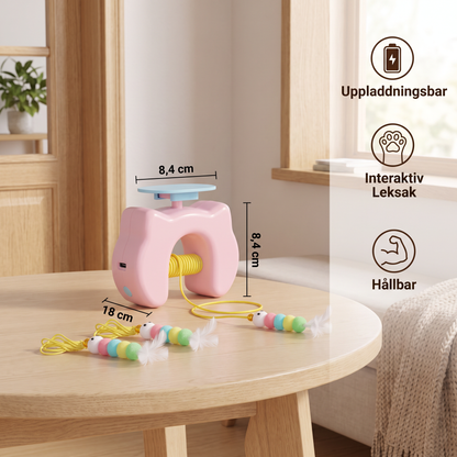 Uppladdningsbar Hängande Kattleksak för Dörr med Interaktiv Flygande Fjäder