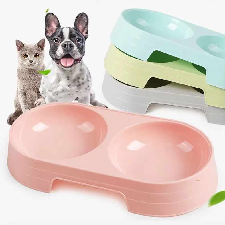 Dubbel Bordsset för Hundar med Halkfri Bas