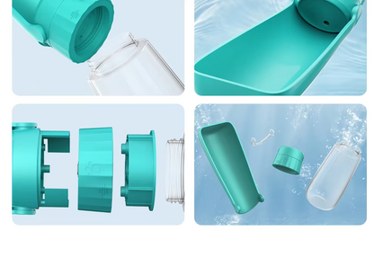 Bärbar Hundflaska – Läckfri Resedispenser med Integrerad Drickskål