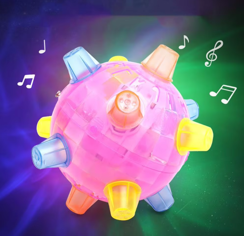 Blinkande Lekboll för Husdjur med Ljuseffekt och Ljudfunktion