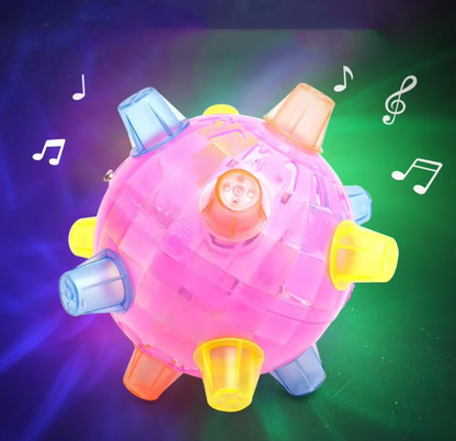 Blinkande Lekboll för Husdjur med Ljuseffekt och Ljudfunktion