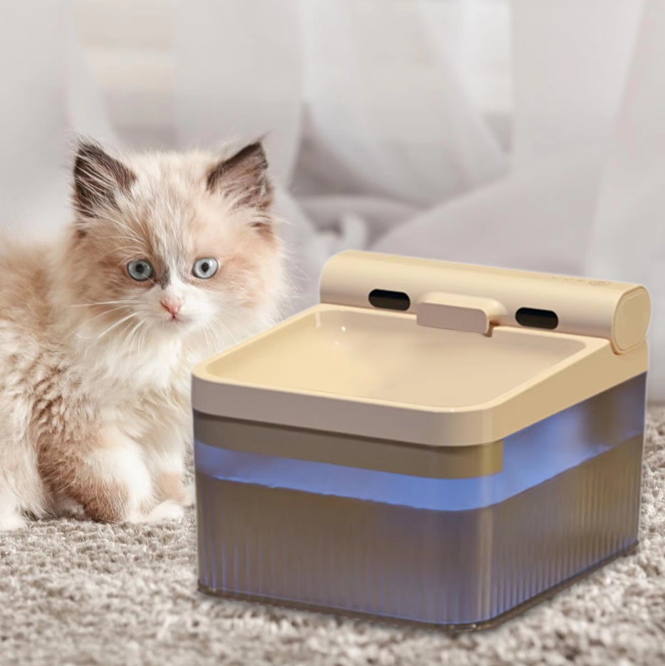 Elefant Vattendispenser för Husdjur – Simulerar Rinnande Vatten med Trippelfiltrering