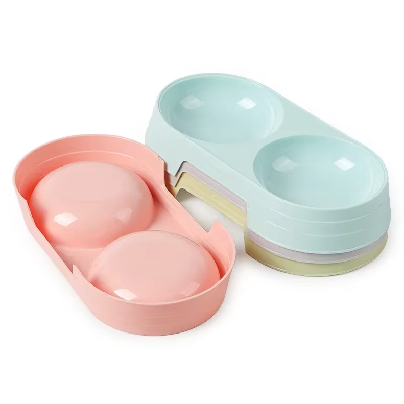 Dubbel Bordsset för Hundar med Halkfri Bas