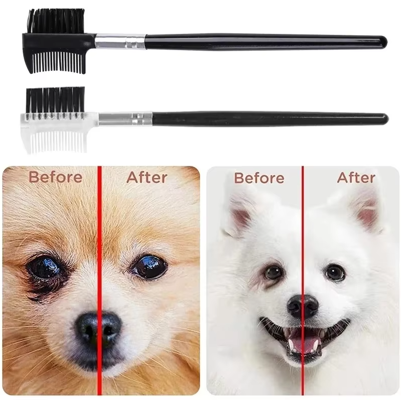 Dubbelvänd Kam för Ögonkrusningar – För Hundar och Katter