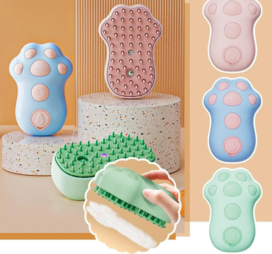 Elektrisk Kattborste med Massagefunktion för Mjuk Pälsvård