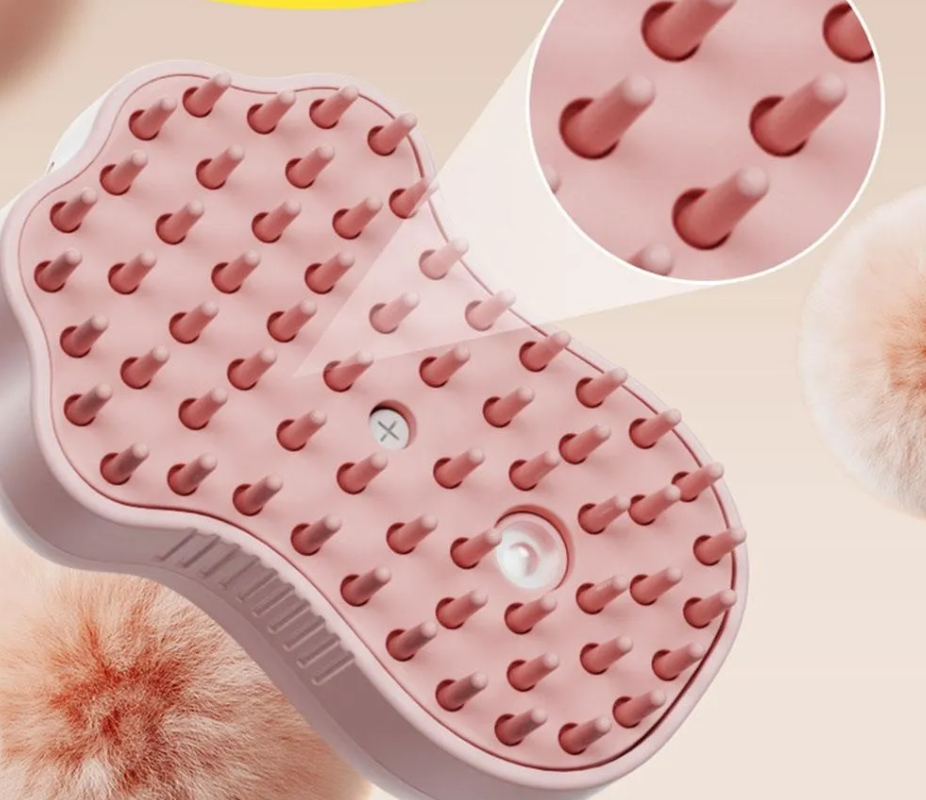 Elektrisk Kattborste med Massagefunktion för Mjuk Pälsvård