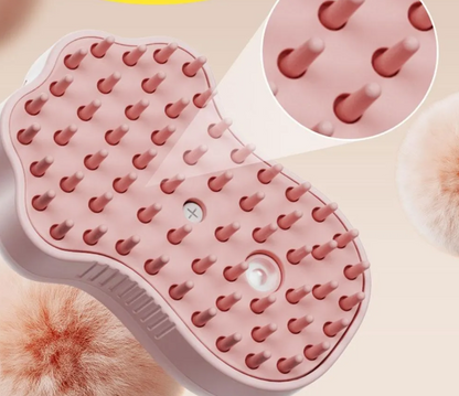 Elektrisk Kattborste med Massagefunktion för Mjuk Pälsvård