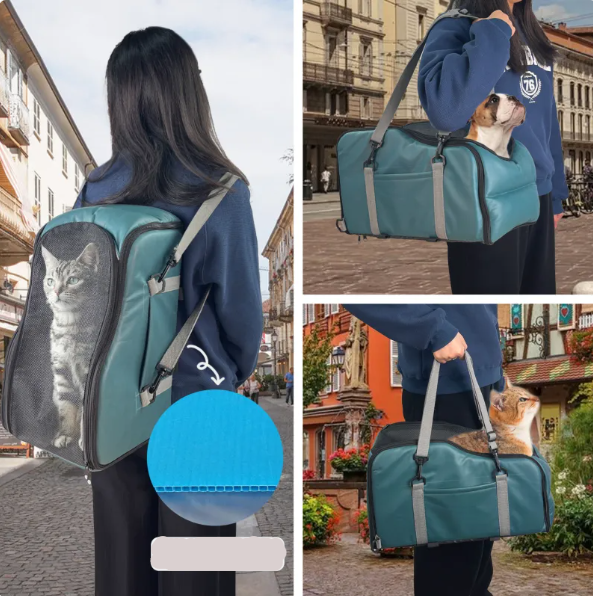 Bärbar Bärväska med Nätfönster och Axelrem