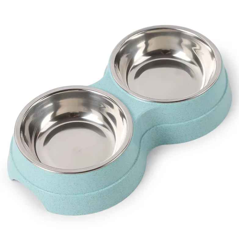 Dubbel Bordsset för Hundar med Halkfri Bas