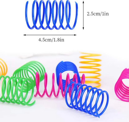 Färgglada SpiralFjädrar – Interaktiv Kattskoj