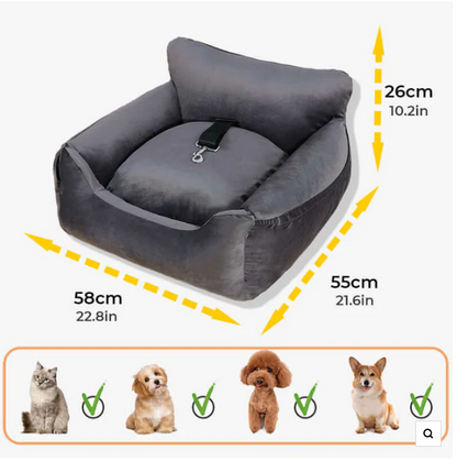 Bekvämt Bilsitsöverdrag för Husdjur – Transportbox för Hundar och Katter