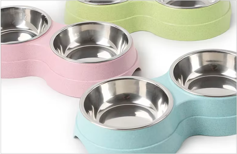 Dubbel Bordsset för Hundar med Halkfri Bas