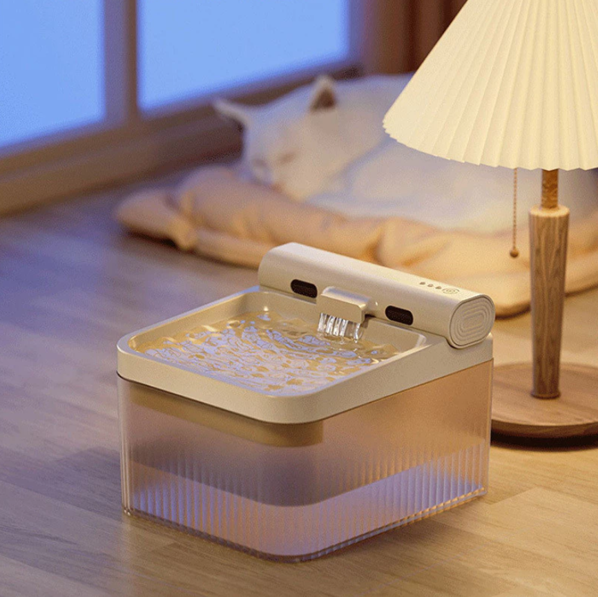 Elefant Vattendispenser för Husdjur – Simulerar Rinnande Vatten med Trippelfiltrering