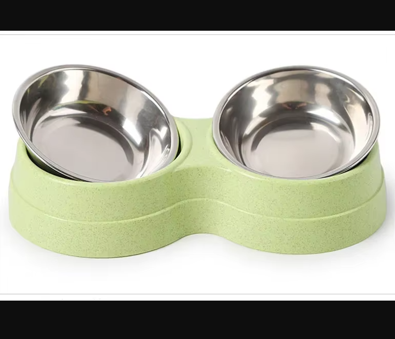 Dubbel Bordsset för Hundar med Halkfri Bas