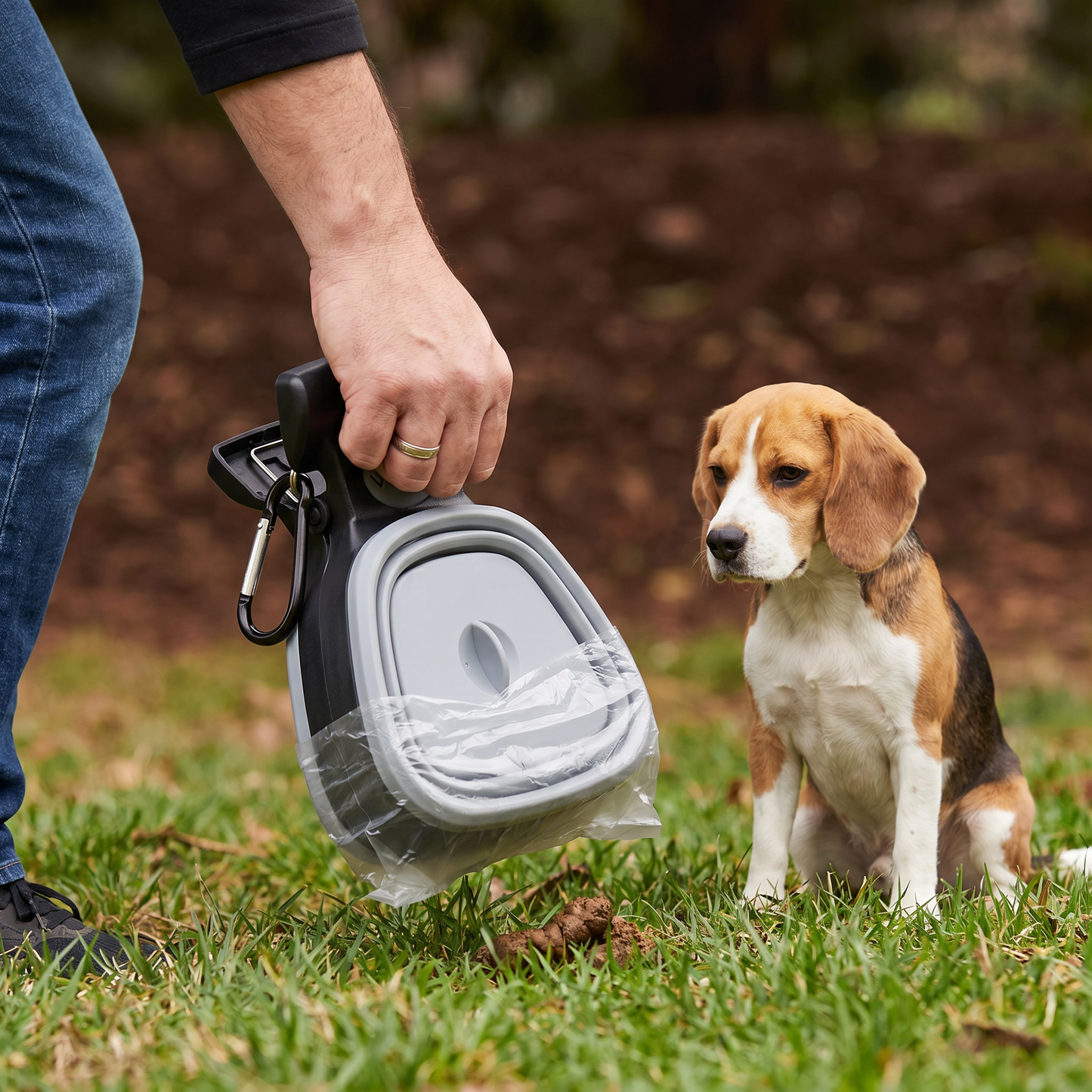 Portabel hundbajsplockare – Fällbar, hygienisk och perfekt för resor