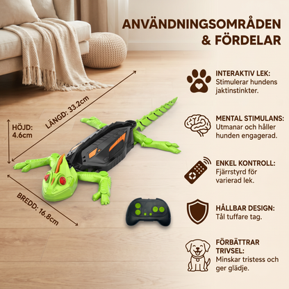 Fjärrstyrd klättrande ödle-leksak för hundar