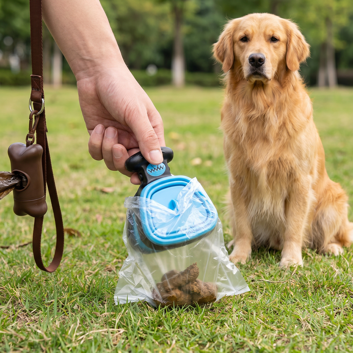 Portabel hundbajsplockare – Fällbar, hygienisk och perfekt för resor