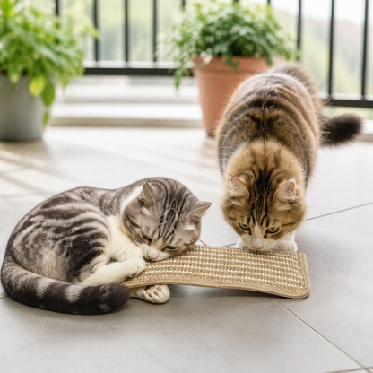 Naturlig sisalleksak för katter med kattmynta – Spark- och klösleksak för tandvård