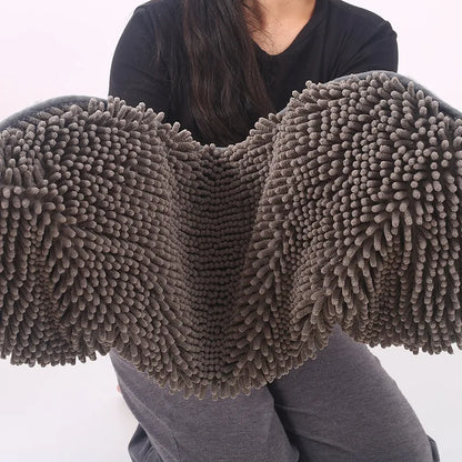 Absorberande Hundhandduk med Broderad Tass för Snabb Torkning