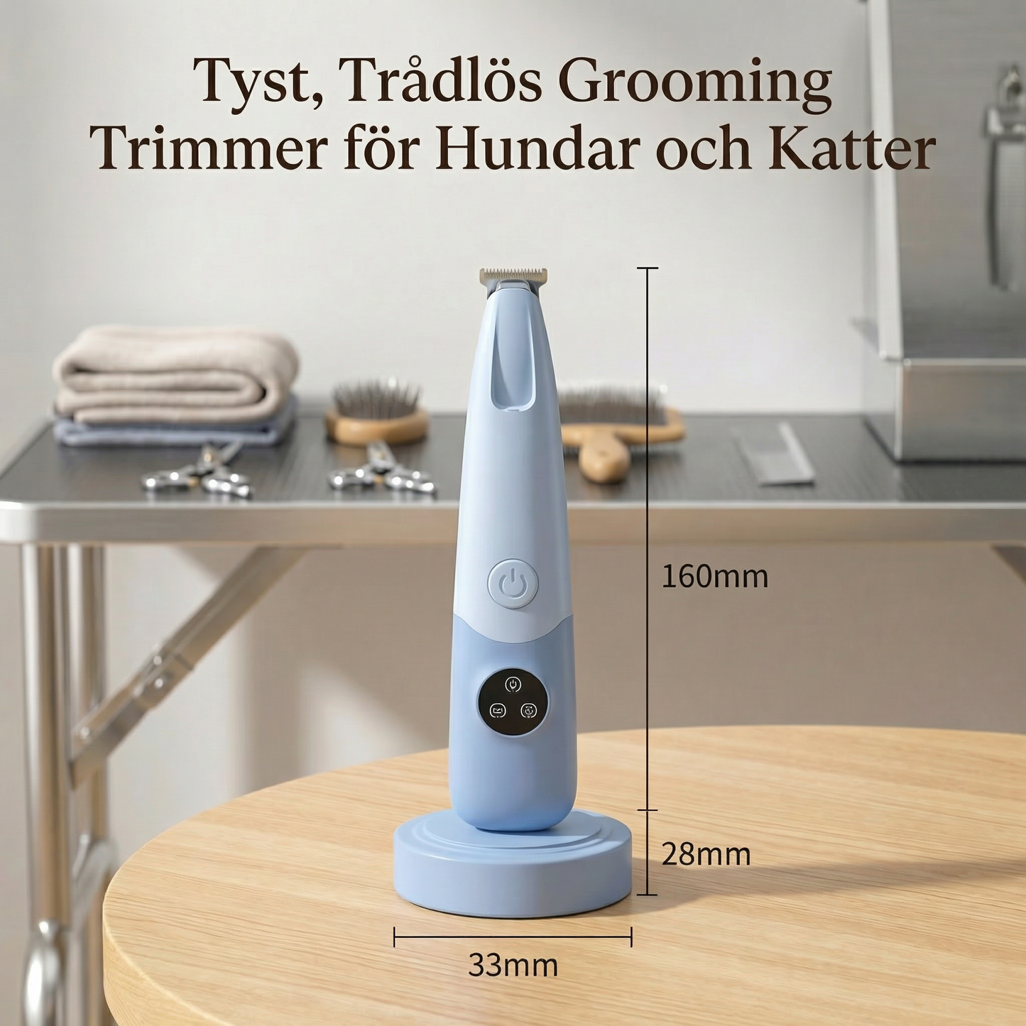 Pet Paw Trimmer – Tyst, Trådlös Grooming Trimmer för Hundar och Katter