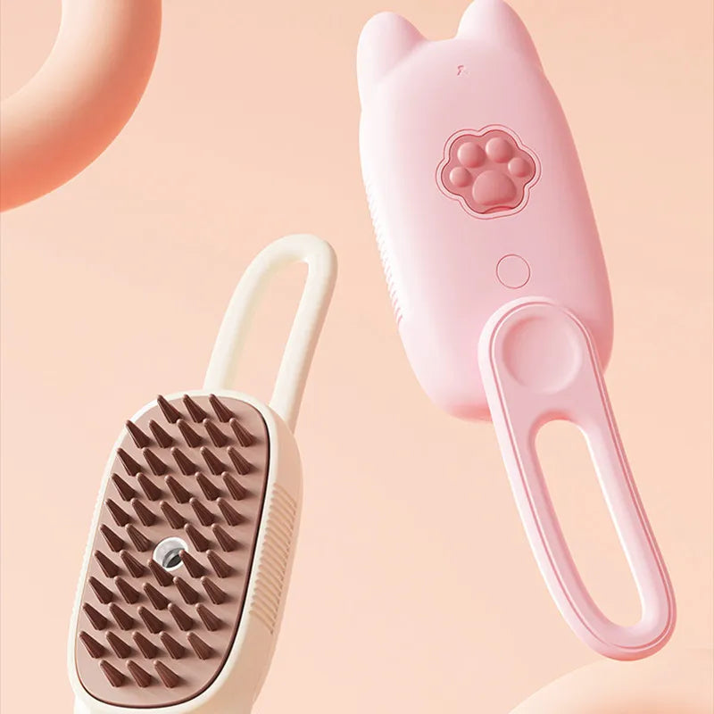 Elektrisk Massageborste med Katöron för Avkopplande Hårbottenvård