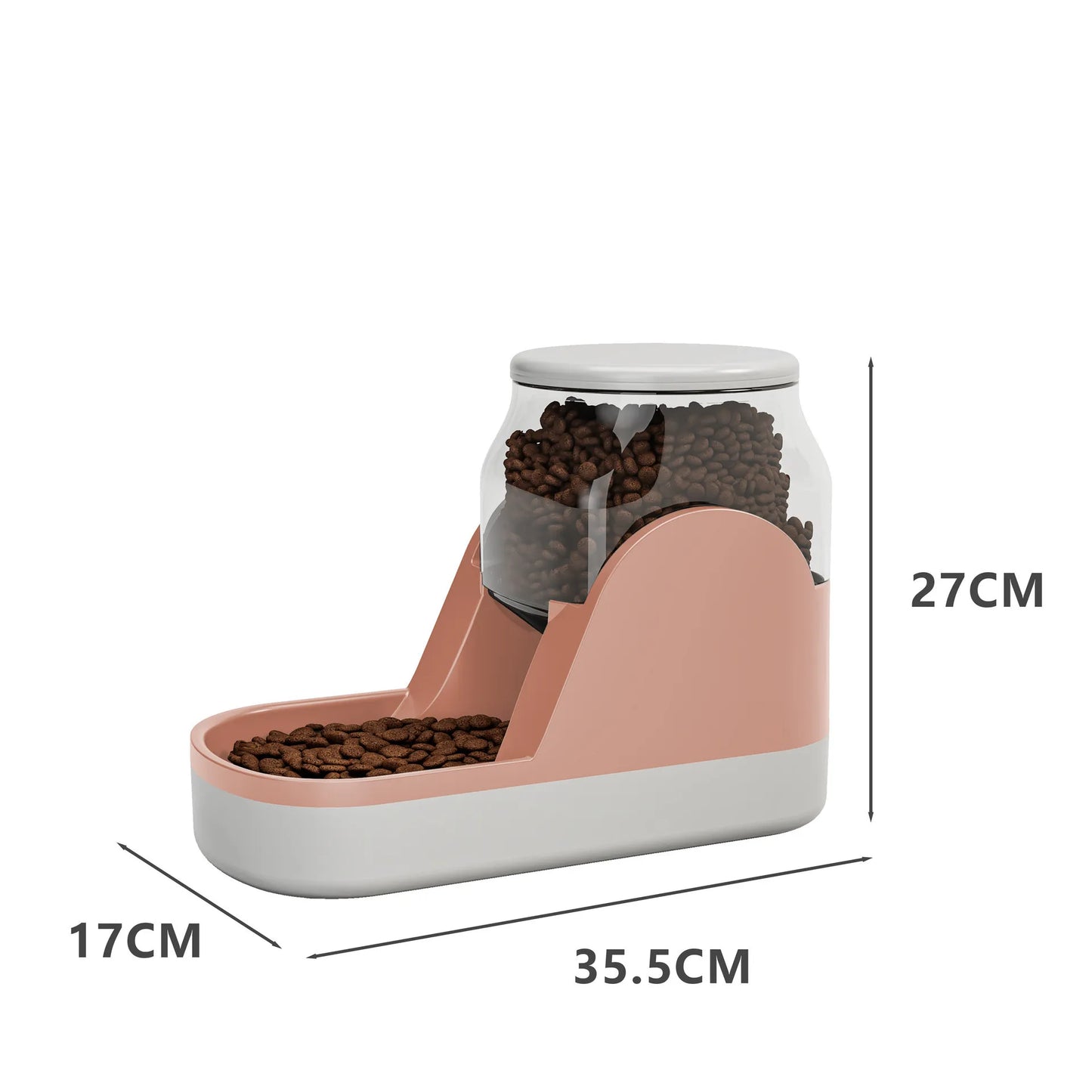 Automatisk Mat- och Vattendispenser för Hundar och Katter – 3,8 L Kapacitet