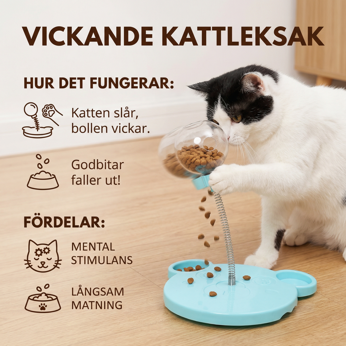 Vickande Kattleksak