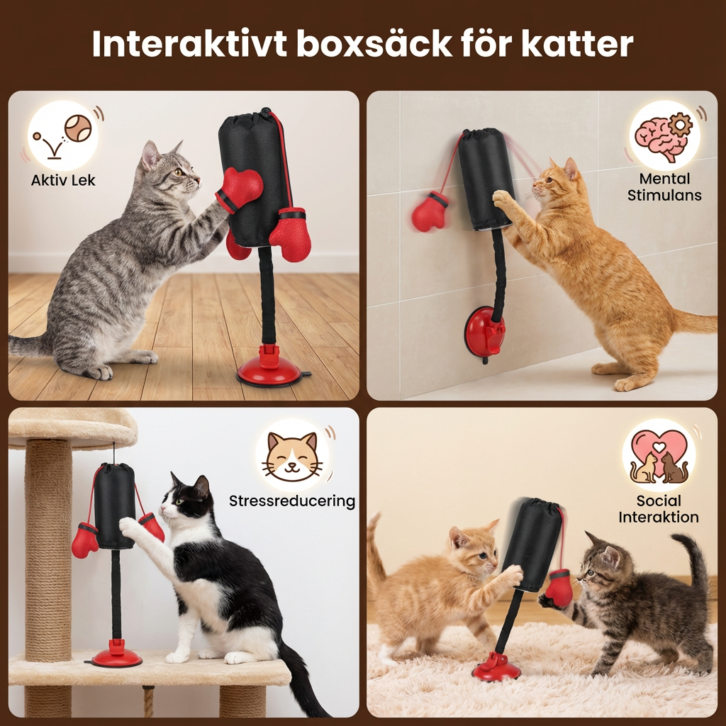Interaktivt boxsäck för katter