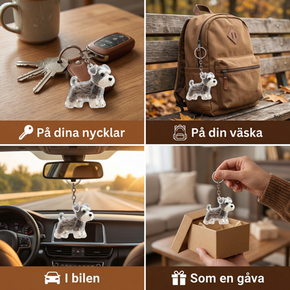 Minnes Hår Hänge i Hundeform