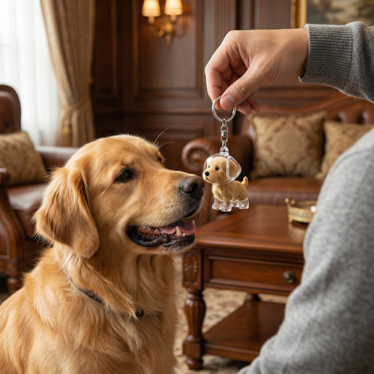 Minnes Hår Hänge i Hundeform