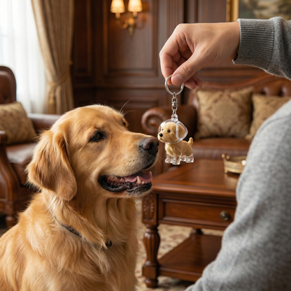 Minnes Hår Hänge i Hundeform