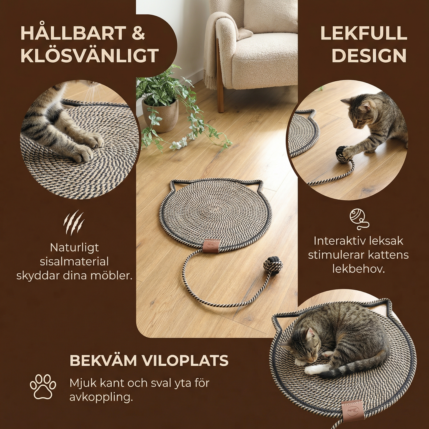 Premium katt-klösmatta