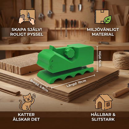 Gör-Det-Själv-Kit Med Klösbräda I Kartong För Katter