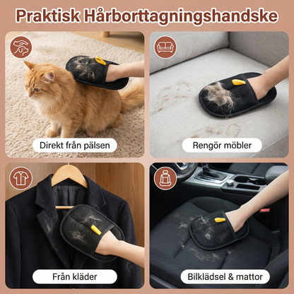 Praktisk hårborttagningshandske