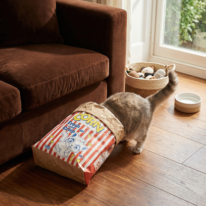 Kattens sömn & lek Kartong Popcornpåse