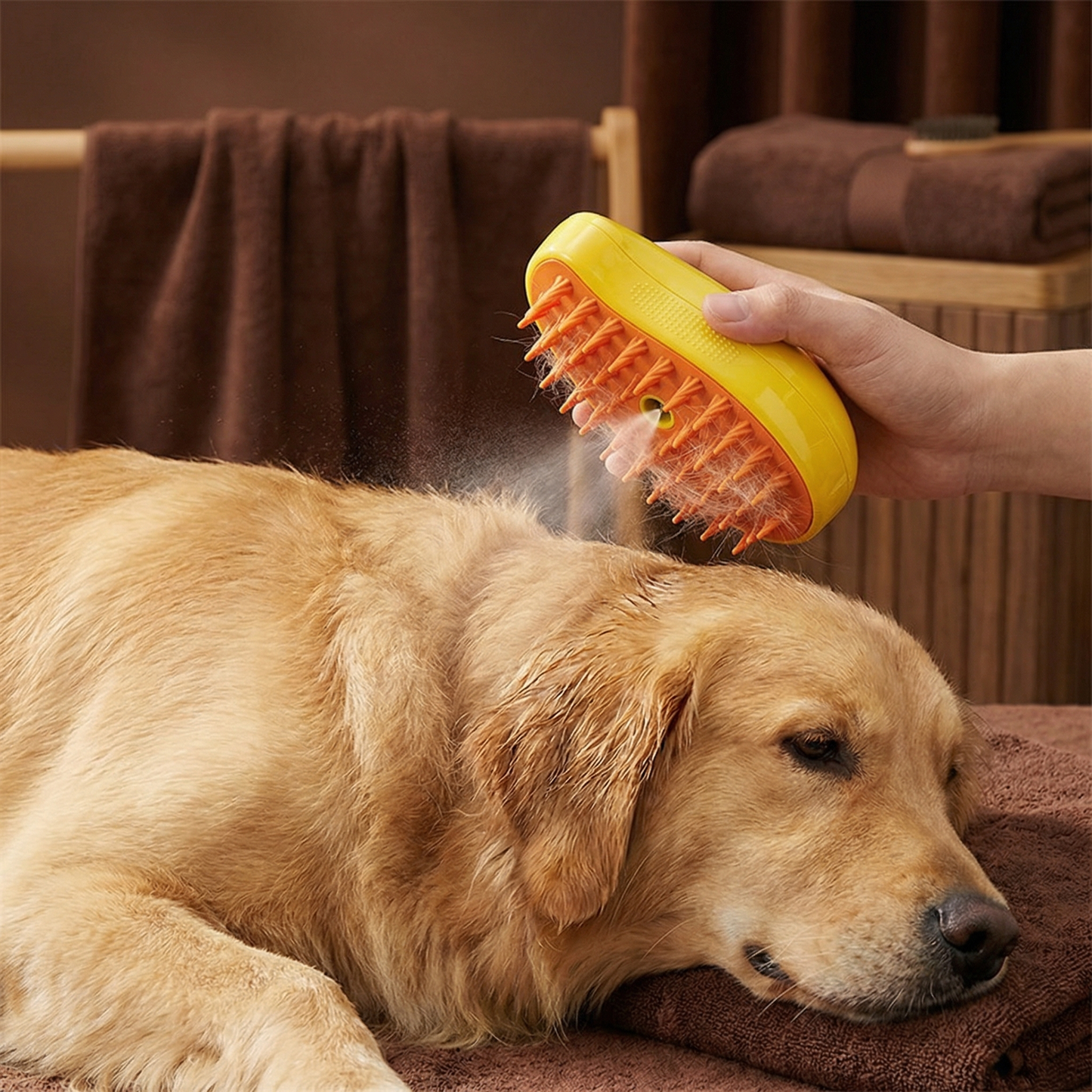 Ångborste För Hundar