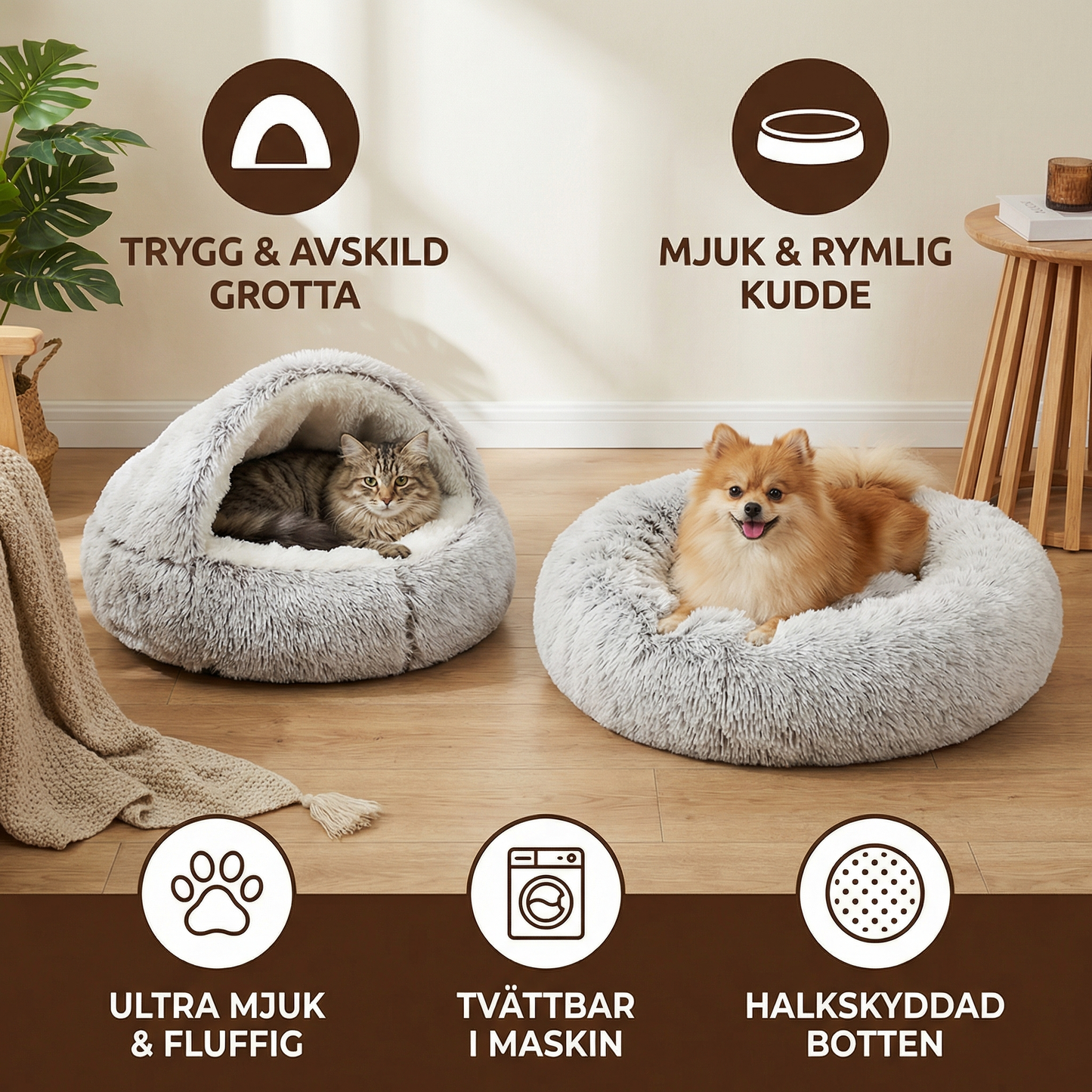 2-i-1 Kattmysgrotta