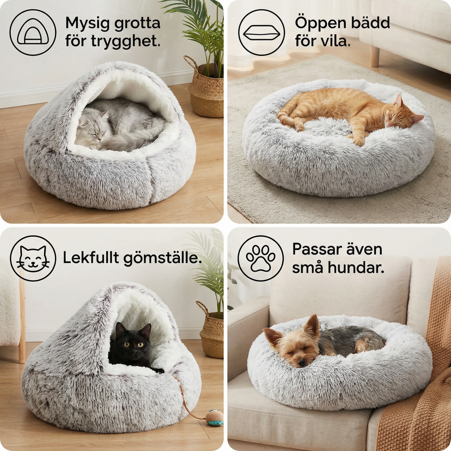 2-i-1 Kattmysgrotta