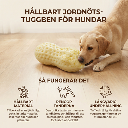 Hållbart Jordnöts-Tuggben för Hundar