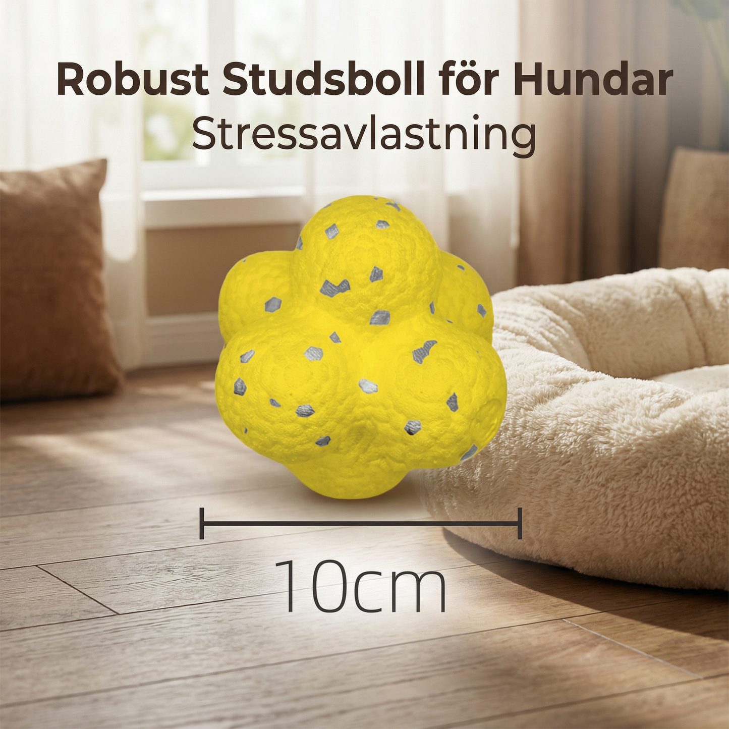 Robust Studsboll för Hundar för Stressavlastning