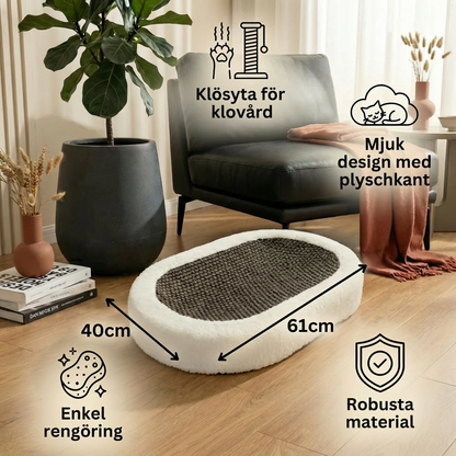 Premium Kattsäng med Klösplatta