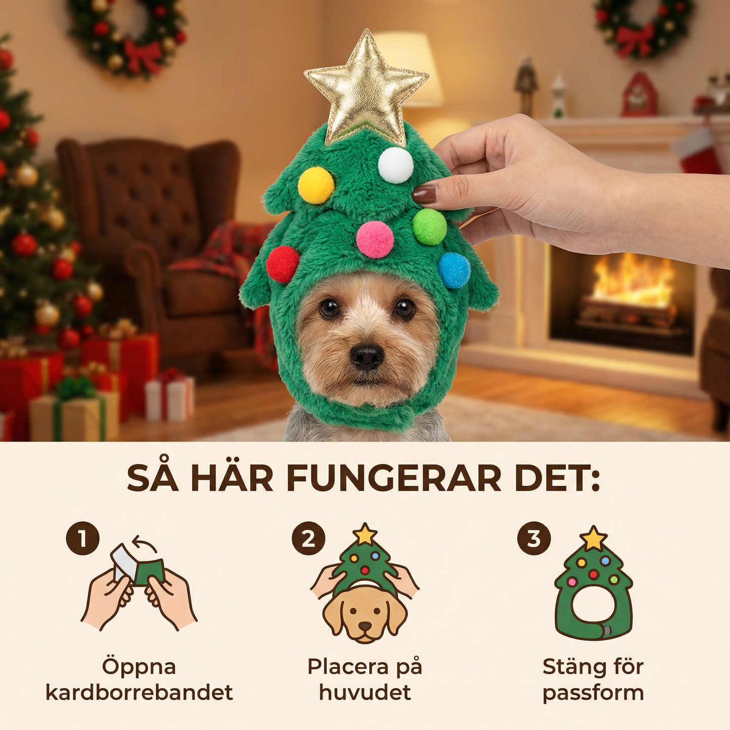 Julkläder för Hundar