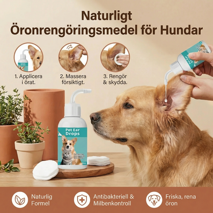 Naturligt Öronrengöringsmedel för Hundar