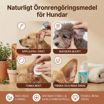 Naturligt Öronrengöringsmedel för Hundar