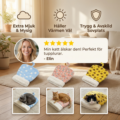 Gemytlig Katt Sovsäck Mysbädd