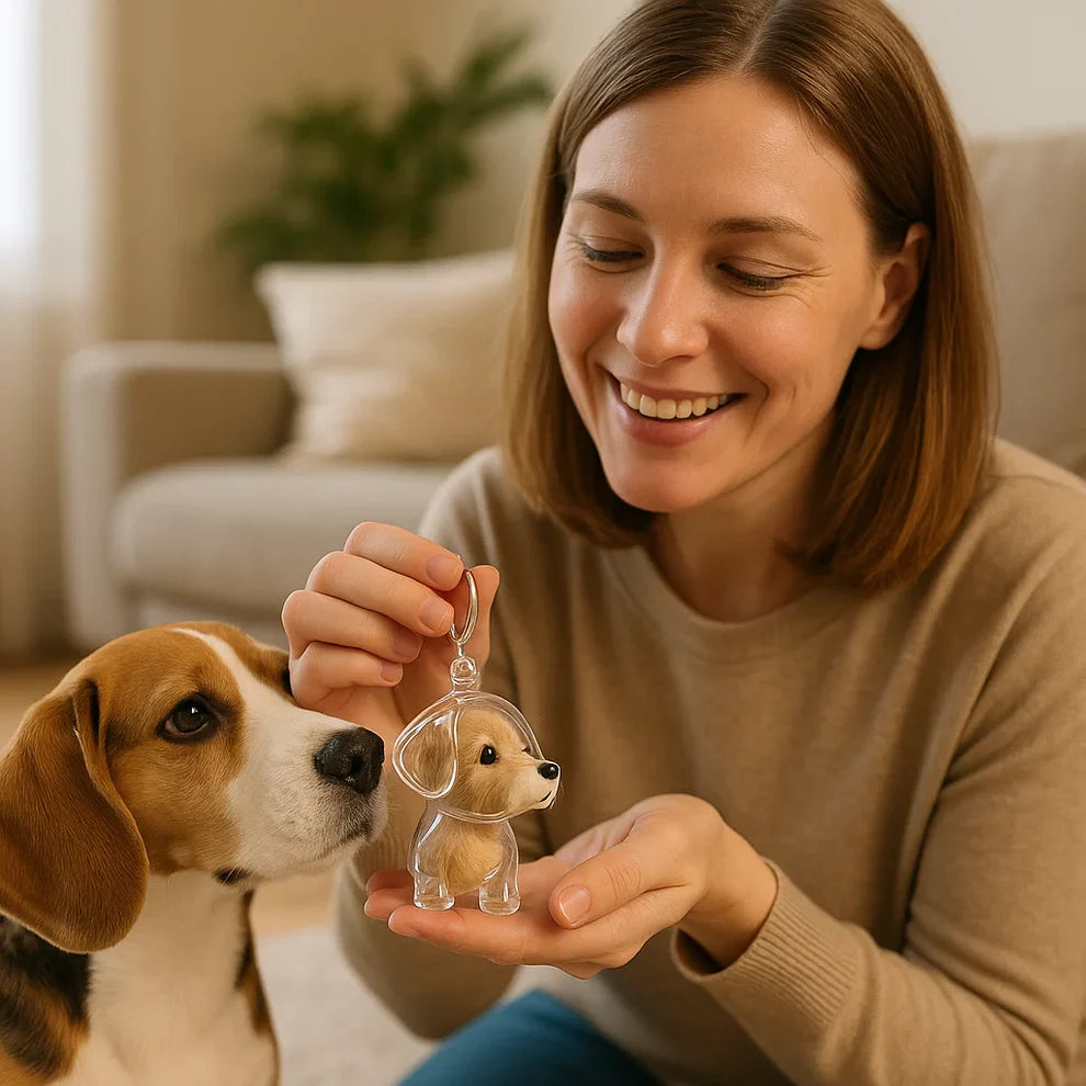 Minnes Hår Hänge i Hundeform