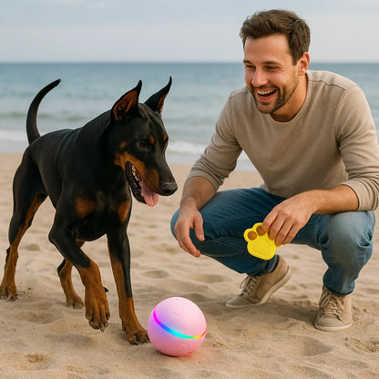 Robust och hållbar självrullande hundboll