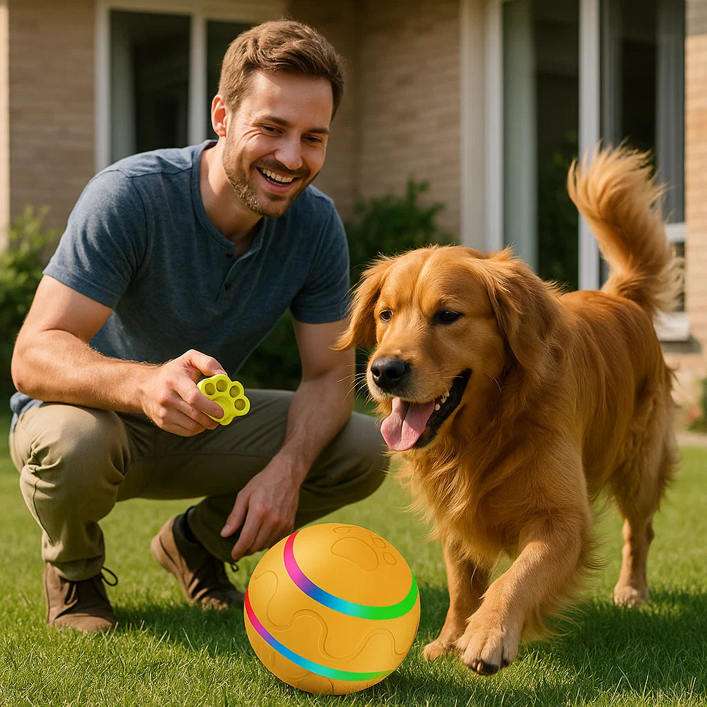 Robust och hållbar självrullande hundboll