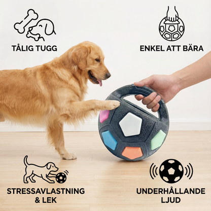 Robust leksaksboll för stressavlastning för hundar