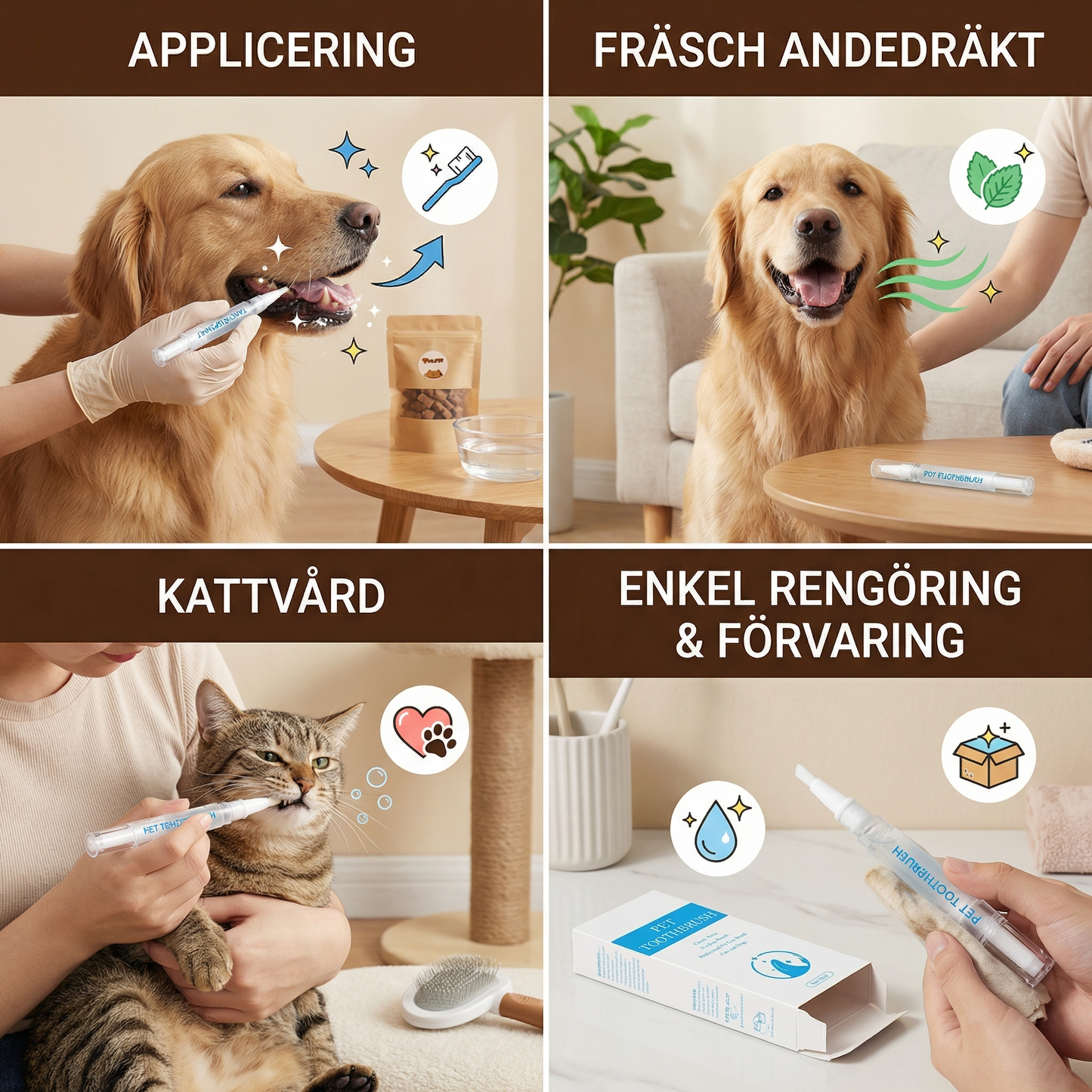 Tandvårdspenna för Husdjur
